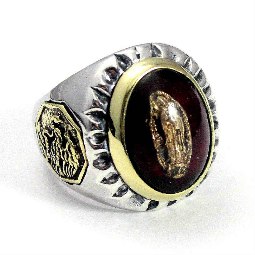 

goodvibrations Хорошие вибрации Мексика Дева Мария Кольцо Серебро (17)