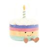 Jellycat Fun Food Series Rainbow Birthday Cake Soothing Doll Plush Doll 22cm Tall