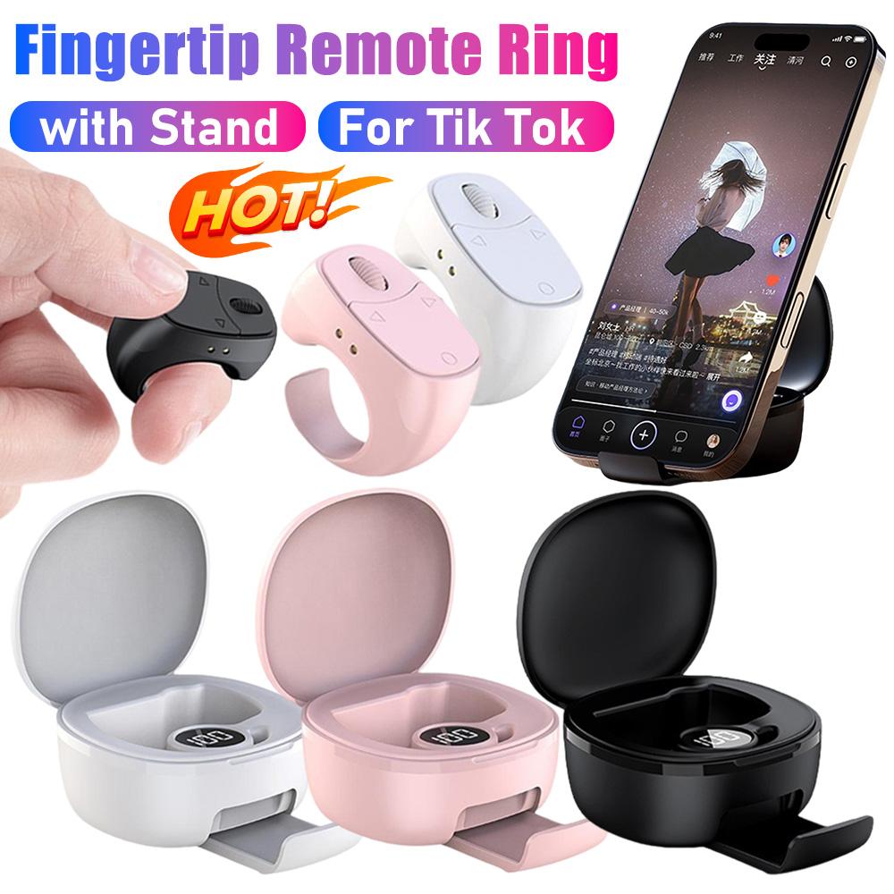 NEW Scrolling Ring Wireless Finger Shutter Remote Control Page Turner Phone Controller Camera Shutter Selfie Button For Tiktok