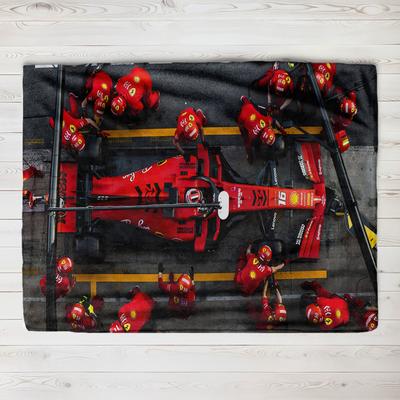 Große Auswahl an mehrgrößigen Formel 1 Autos Druck Shout Gedruckte Decke Weiches Fleece Warmer Flanell Lebens-Überwurfdecken für Sofa Bett
