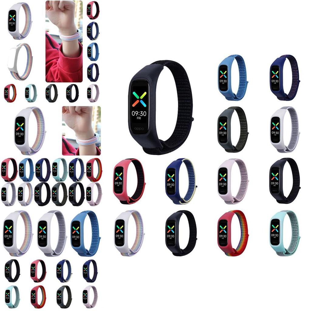 Lightweight And Breathable Nylon Loop Strap For Oppo Band Full Cover Design For Protection