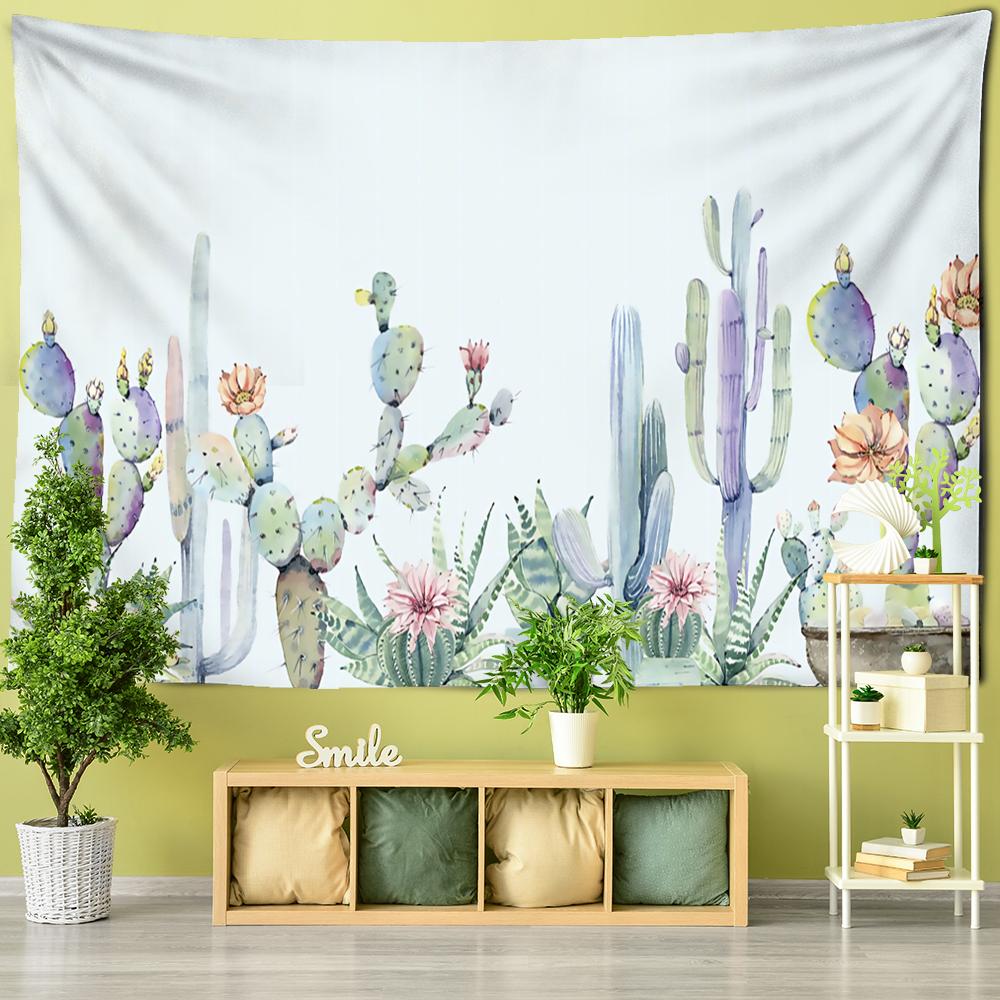 Desert Cactus Tapestry Desert Desolate Place Huge Cactuses Wildness Weathered Wall Hangings for Adults Kids Bedroom Dorm Decor