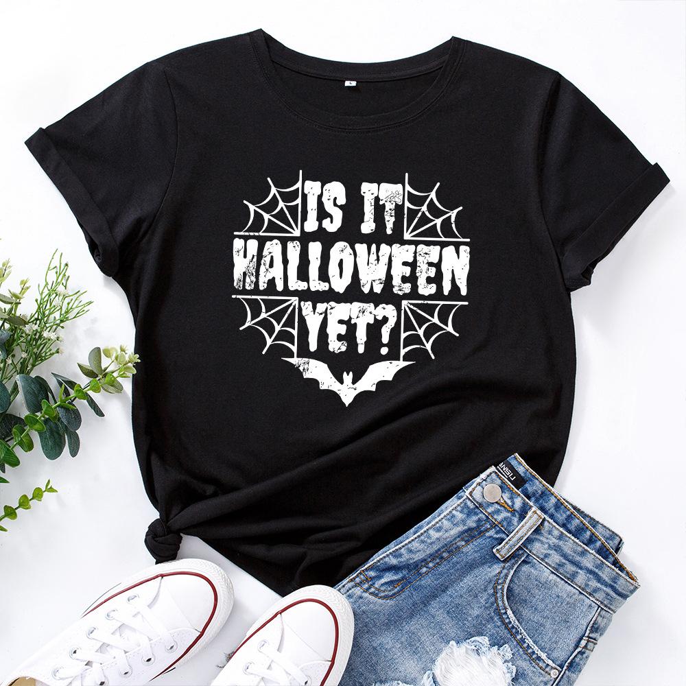 Casual Loose Top Fashion Cotton Short Sleeve Print T-Shirts Women’s S