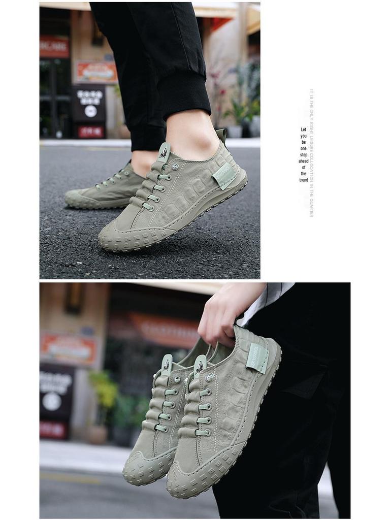 2024 Vår Herrskor i Canvas Skate-stil i Koreansk stil - Casual Mode i Ice Silk med Tåhätta i Paraplytyg