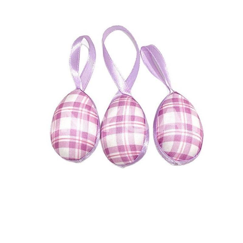 Indoor Party Decoration Props Easter Atmosphere Flower Dot Grid Pattern Foam Egg Hanging Festival Scene Decoration Props