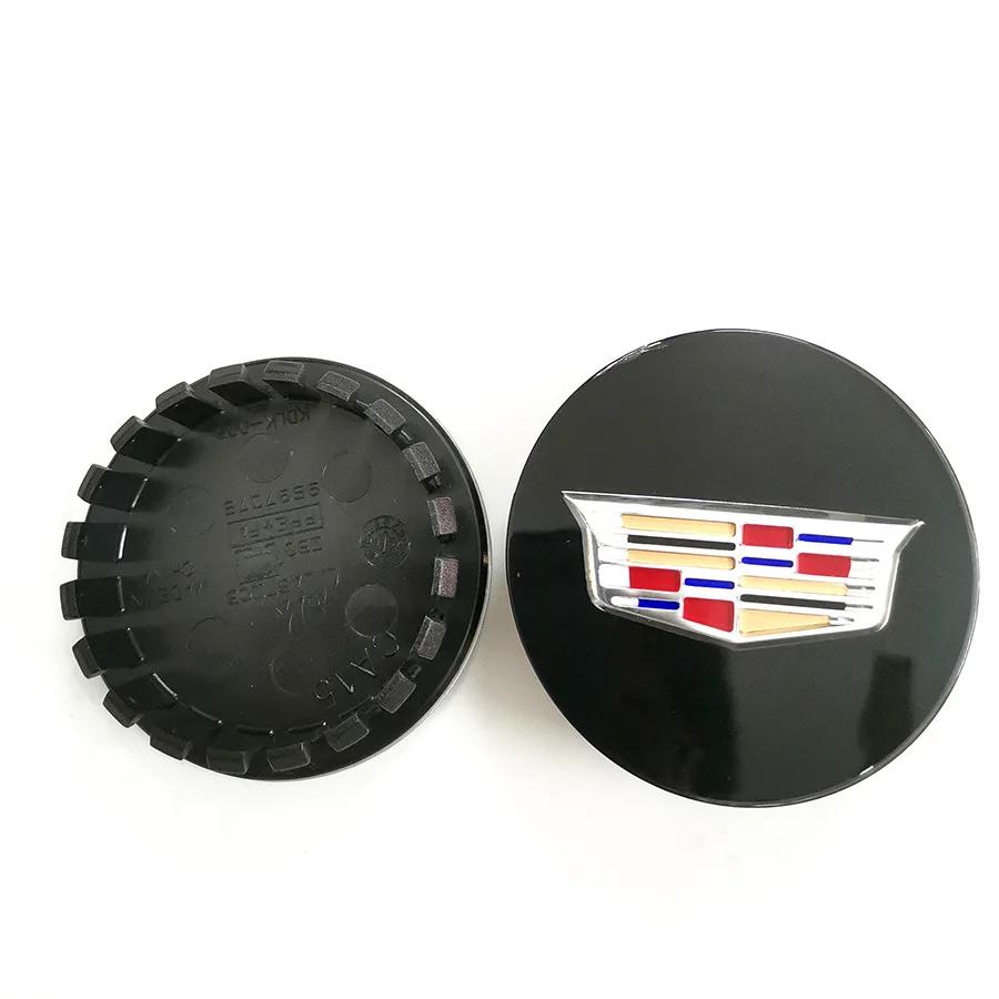 67mm 4pcs Car Wheel Center Hub Caps Cover Emblem for Cadillac Escalade CTS CT5 XT5 XTS XLR BLS SLS STS ATS Auto Tire Accessories