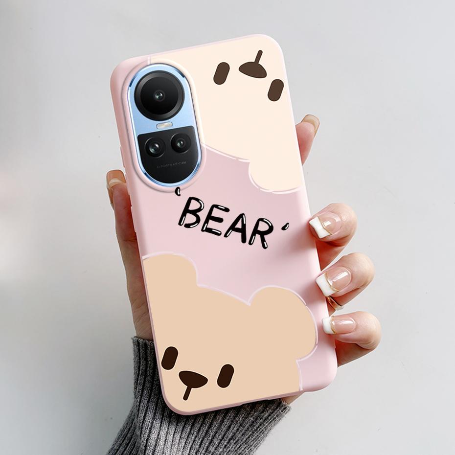 For OPPO Reno 10 5G CPH2531 Case Stylish Pattern Soft Silicone Phone Cases for Oppo Reno10 Pro Global 2023 CPH2525 Back Cover