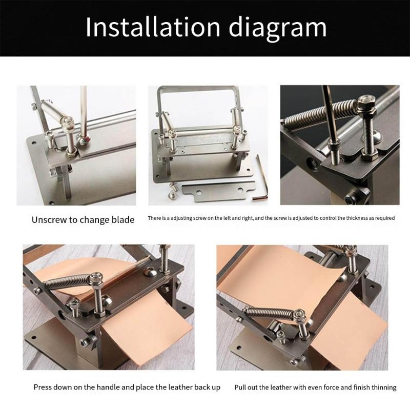 Leather Paring Machine Hand-held Leather Skiver Manual Leather Thinning Tool