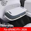 For XPENG P7+ 2026 2027 Car Seat Back Tray Table Leather Protector Sticker Anti-Scratch Pad Interior Modification Accessories