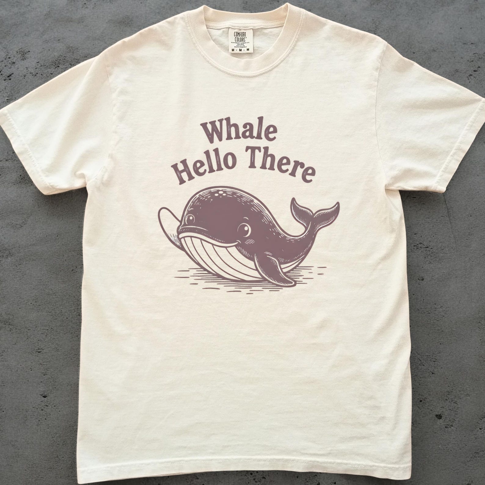 Whale Shirt, Funny Whale Lover Tee, Cute Ocean Graphic T shirt, Comfort Colors Sea Life Top, Marine Animal Lover Gift, Beachy Tee 2XL