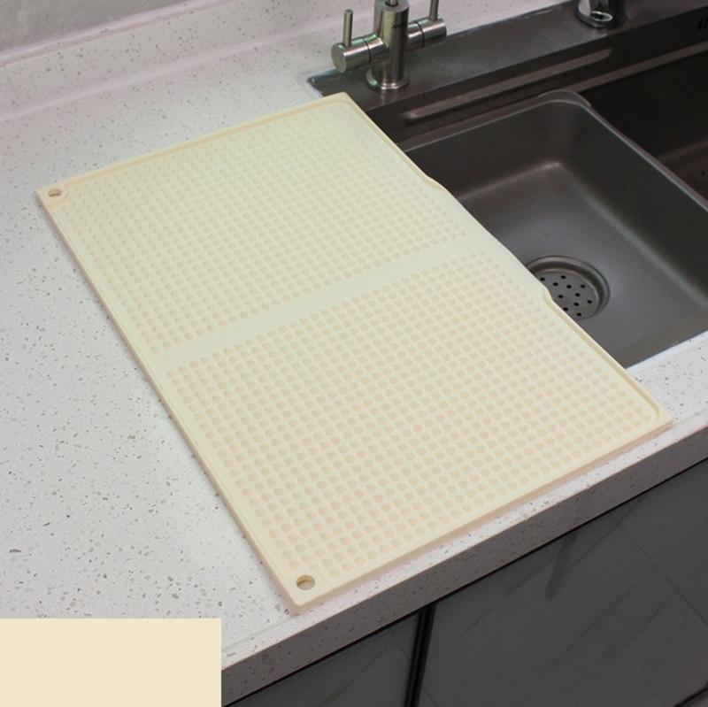 Folding Silicone Dish Drying Mats Offers Space Saving Storage and Easy Cleaning Silicone Texture for Home Cooking Lover