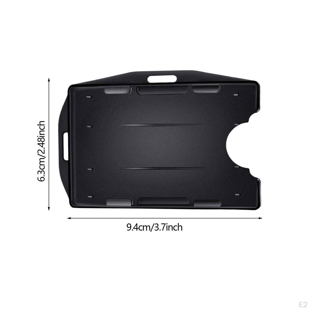 10 Pieces Double Sided ID Card Holder Heavy Duty Open Face for Lanyard Events