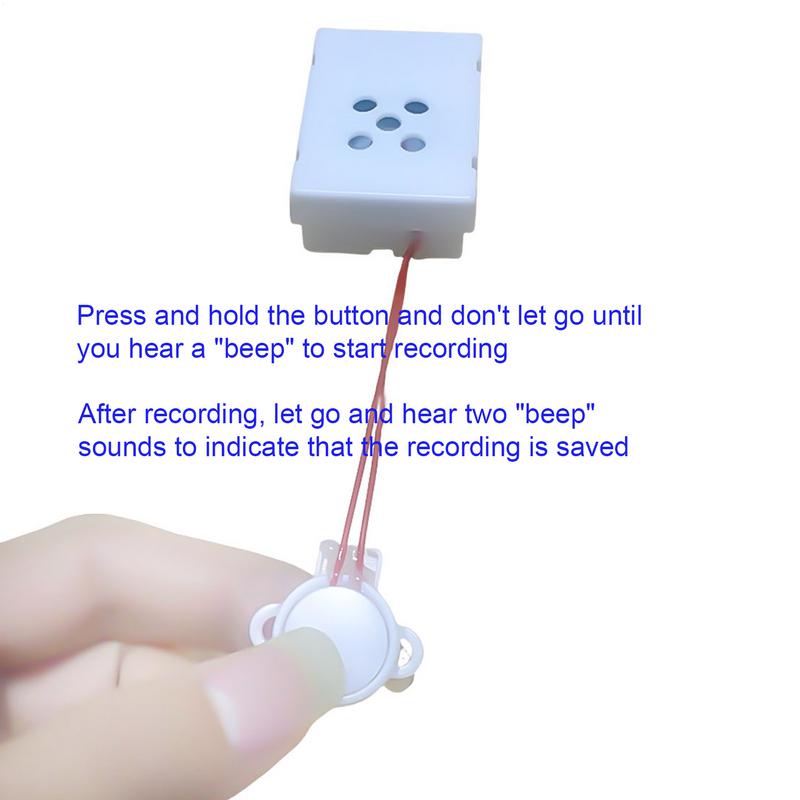 198 Seconds Recordable Voice Box for Stuffed Animals Plush Toy Sound Recorder Module Clear Voice Message Recorder for Toys