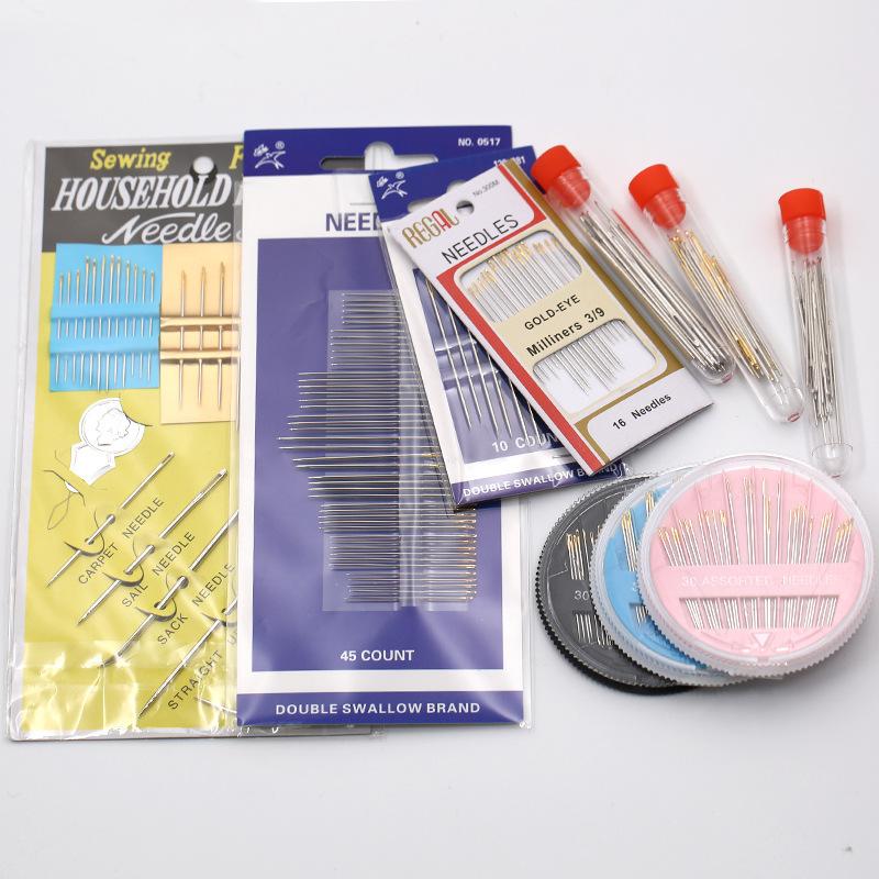 Needle Quilt Needle Large Hole Needle Cross Stitch Needle Sewing Needle Handmade Gold Tail Hand Sewing Needle No Penetration Sewing Box Needle Box