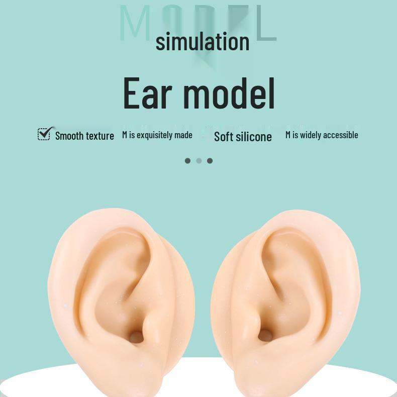 Silicone Fake Ear Model for Teaching and Earring Display