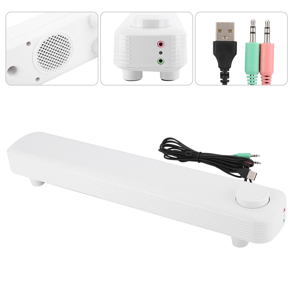 Stolní Notebook Subwoofer Bluetooth Reproduktor Dvoukanálový Počítačový Doplněk SADA V-102(Bílý )