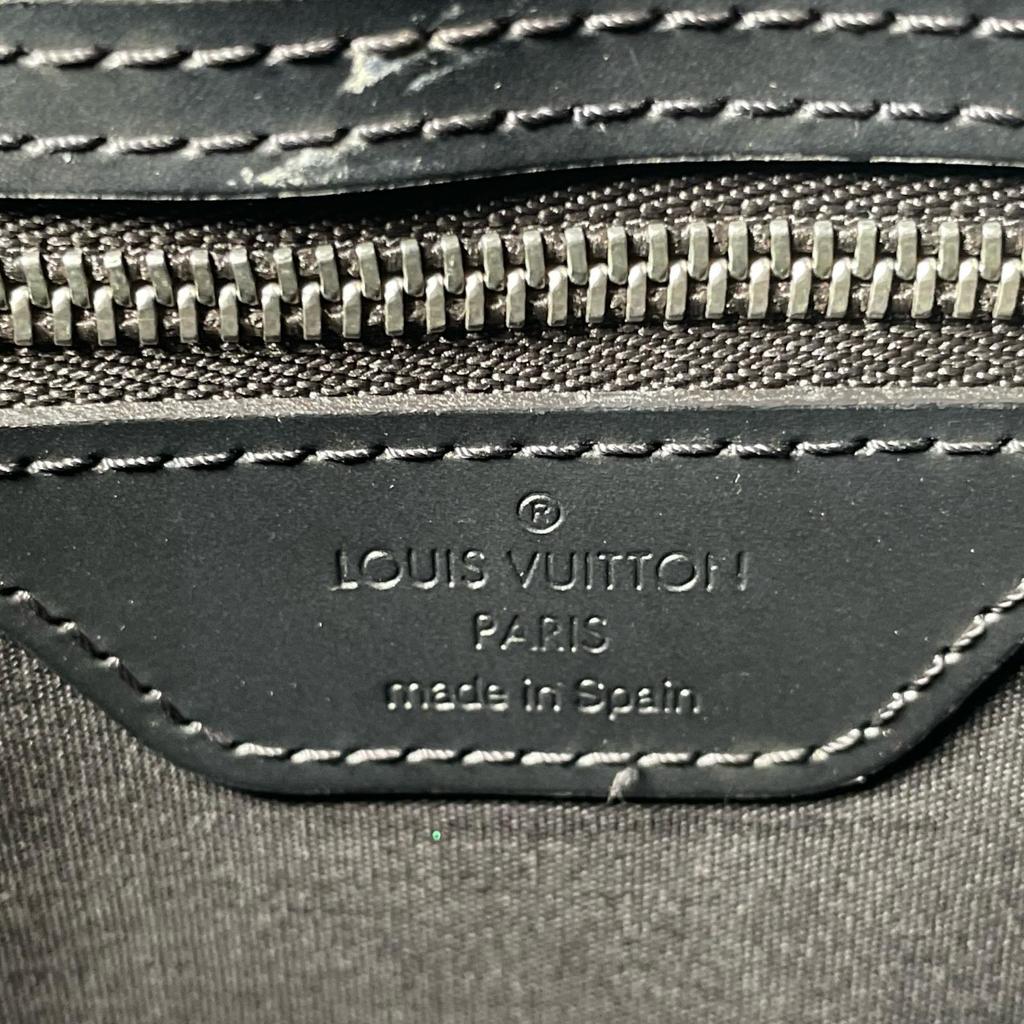 Louis Vuitton Stockon M55112 Handbag Black Women Used