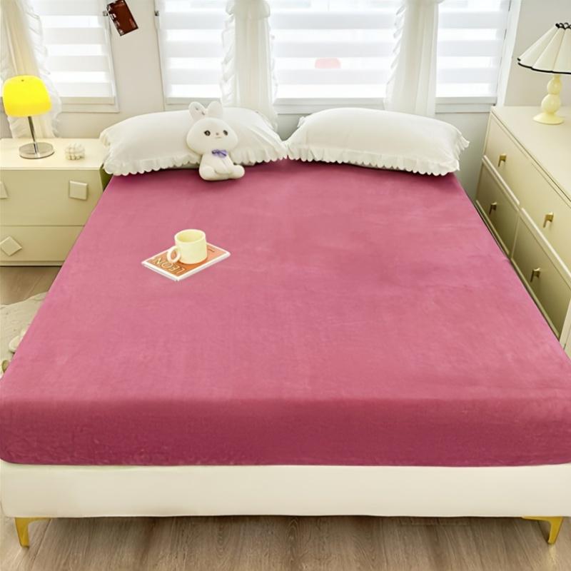 Soft & Warm Bed Sheet – Elastic Full-Cover Mattress Protector for Winter for Queen Size