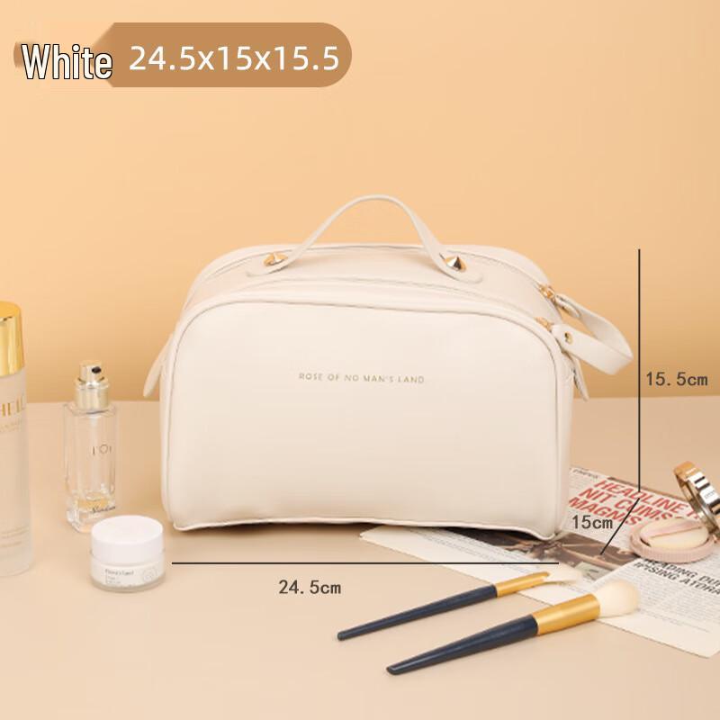 Lilang Light Luxury Double Zipper Travel Cosmetic Bag