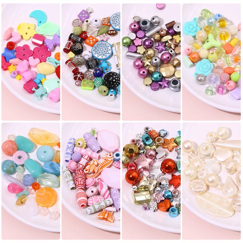 Retro Baroque DIY Beads: Handmade Acrylic Necklace & Bracelet Jewelry Accessories