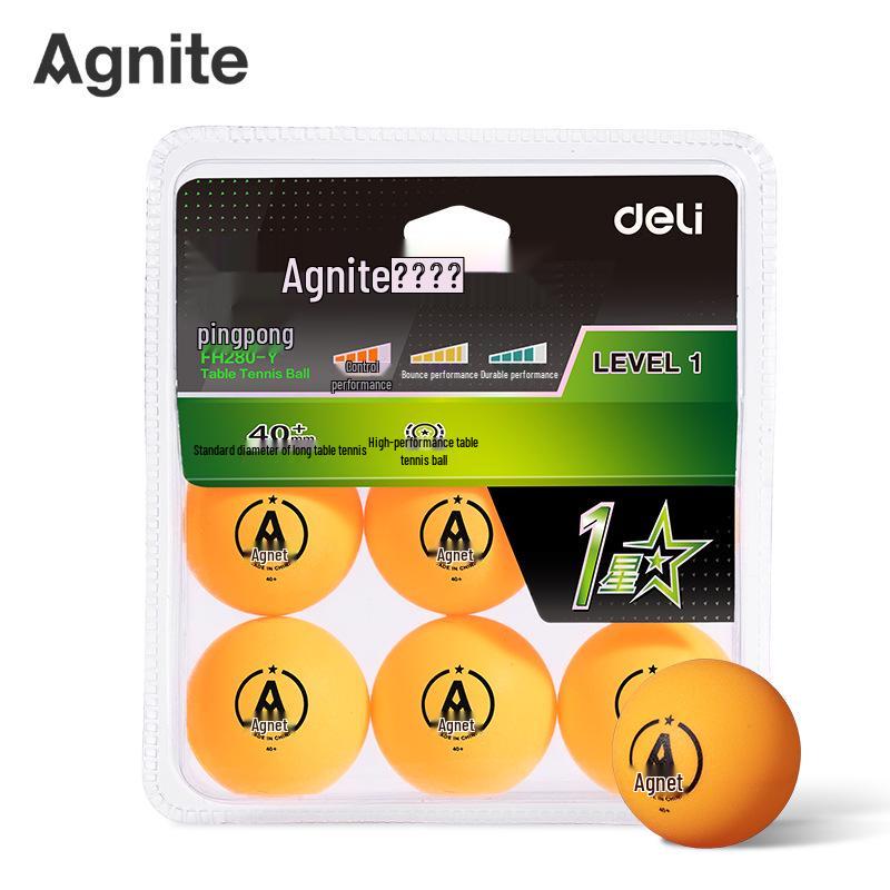 Angenait FH278-W 6-Pack 40mm One-Star Table Tennis Training Balls - Durable Sports
