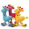 Soft And Safe Giraffe Dog Chew Squeak Toy Perfect Animal Plush For Puppies