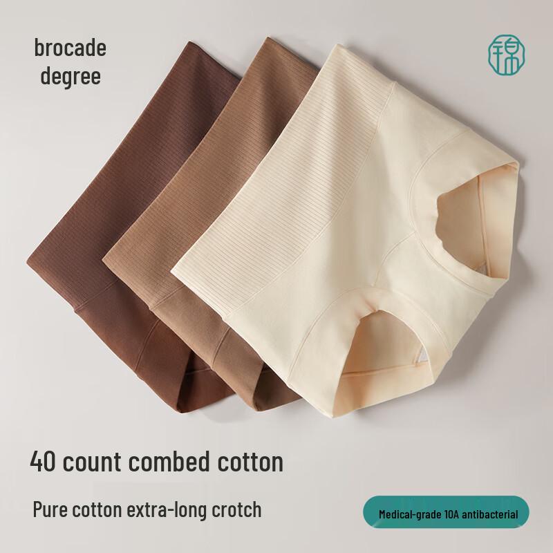 

Женские трусы Jindu с высокой талией, контролем живота, антибактериальные, из хлопка XL