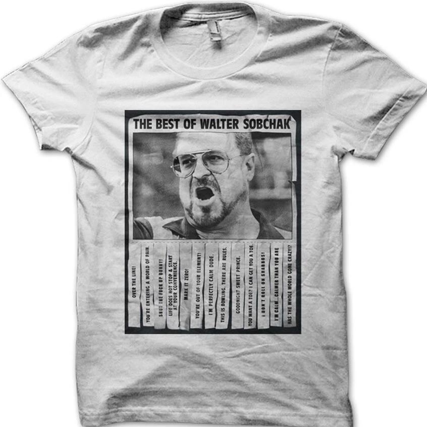 Best of Walter Sobchak Dude The Big Lebowski cotton T-shirt 8969 S