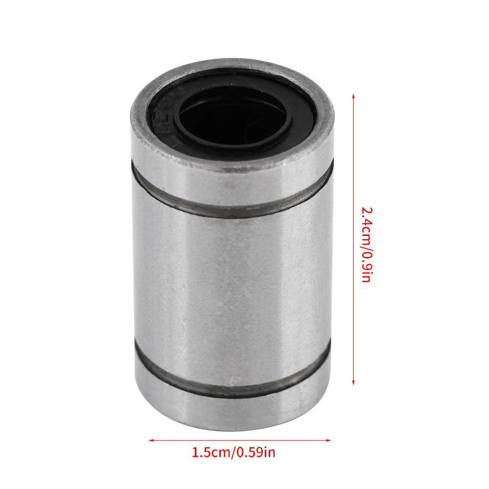 12pcs LM8UU 8mm Linear Motion Ball Bearing Bushing for 3D Printer CNC Parts 8 X 15 X 24mm