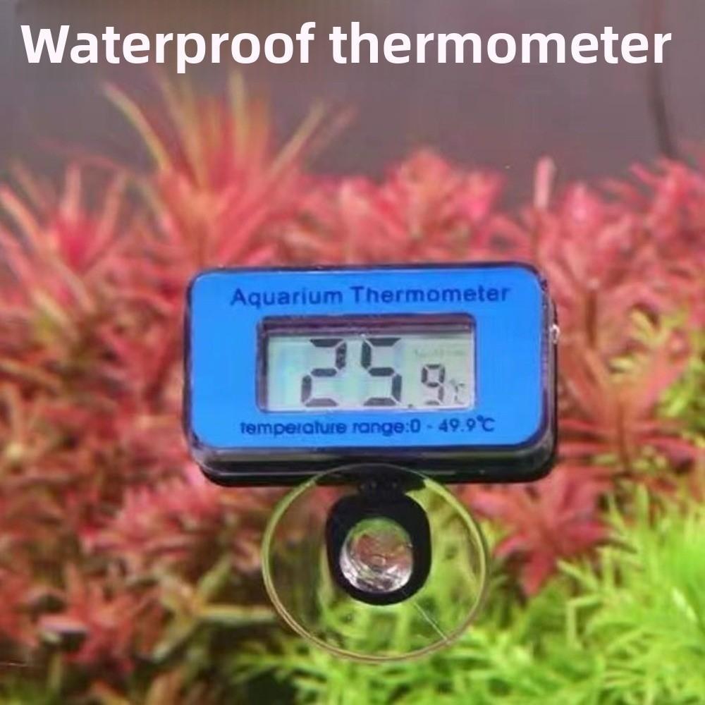 Suction Cup Mounting Aquarium Thermometer Waterproof Water Temperature Meter  Aquariums