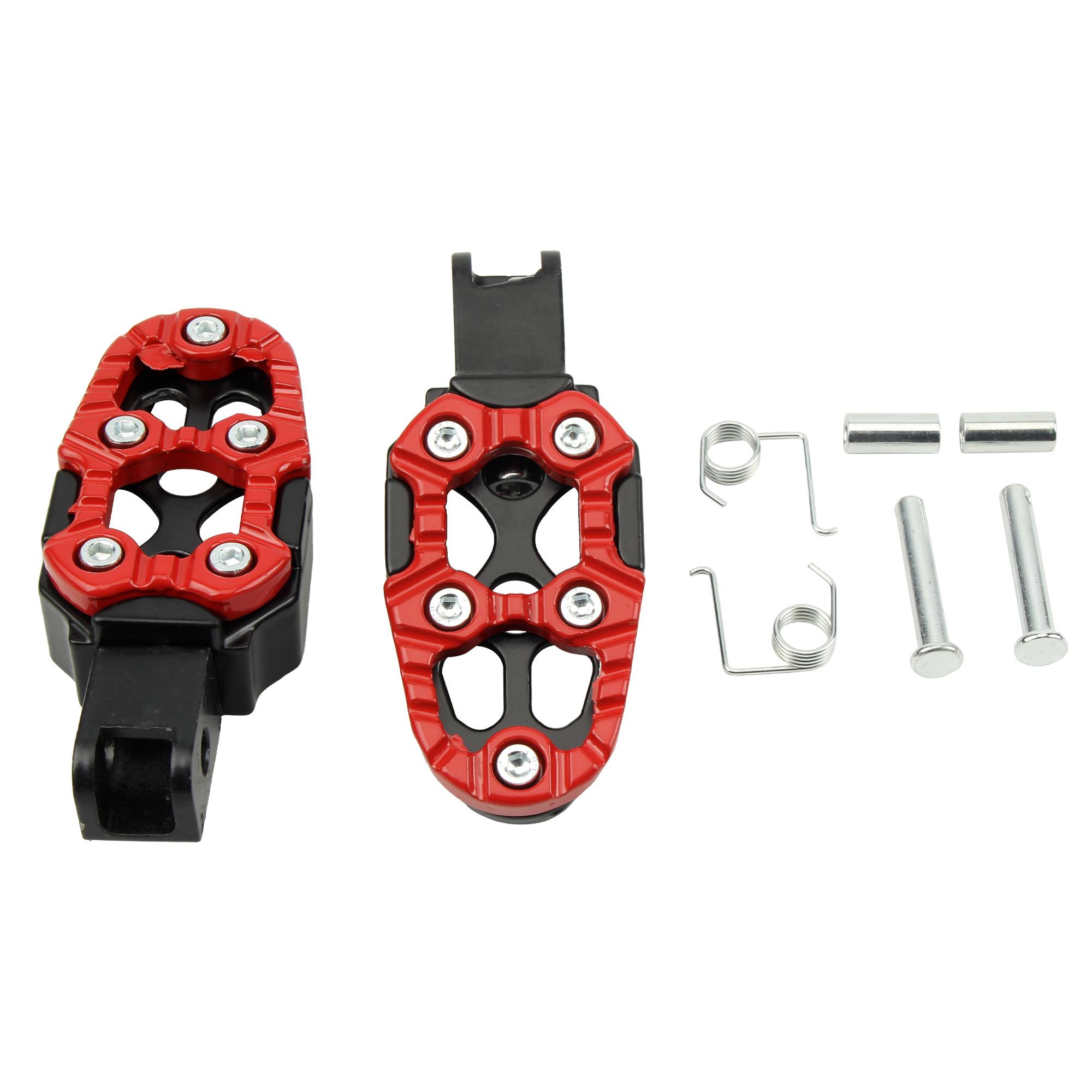 

Universal Motorcycle Aluminum Alloy Rear Foot Pedal Anti Slip for Scooters Dirt Bike Motcross ATV Modification Accessories красный