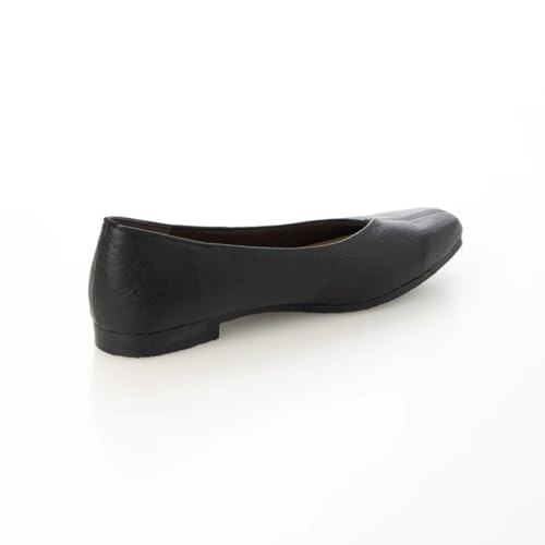 IK Plus 2025 Ballerinas mit Mittelnaht, Damen, Schwarz, Glatt (Weichling), Größe 25,0 cm, 2E