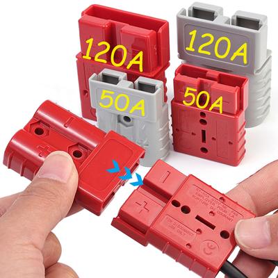 50A 120A High Current Power Connector Forklift Large Electric Apparatus Battery Charging Plug Battery Connector Car Accessories