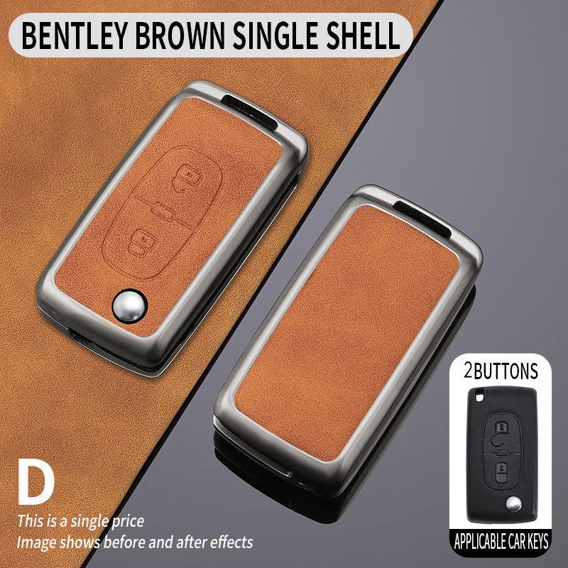 Compatible Key Case for Citroen Sega Triumph 2012-2016 - Folding Shell & Buckle