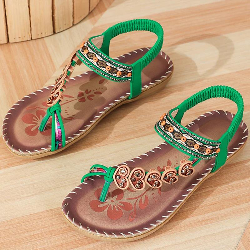 Fashion Women's Sandals Bohemia Style Sandals Summer New Shoes for Woman Flip Flops Beach Summer Shoes Women Low Heels Footwear
