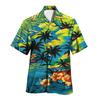 2025 Nytt trykk skjorte Tiki skjorte Menn Hawaiisk skjorte Menn Retro Menn Pluss størrelse skjorte Casual Kort ermet Strandbluse Mannlige Topper