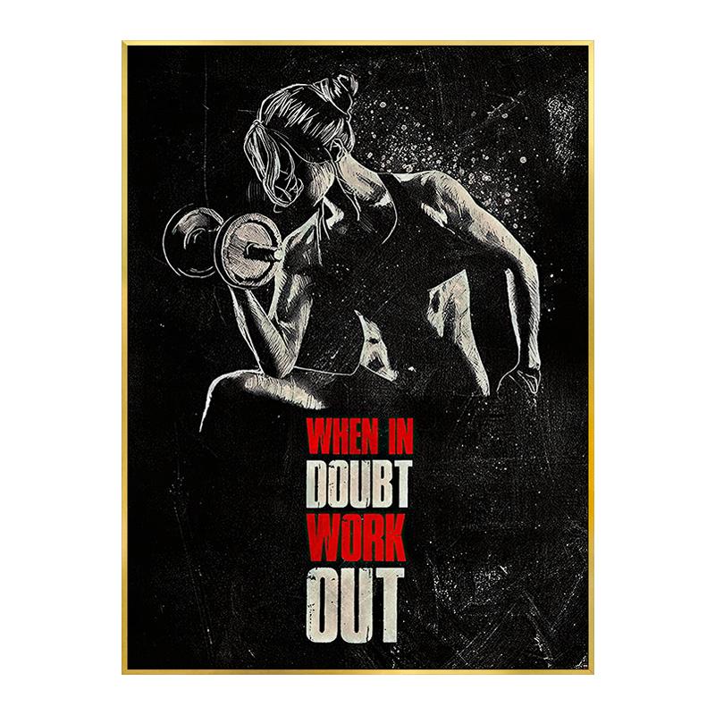 

Современный Мышцы Бодибилдинг Фитнес Плакат Тренажерный Зал Мотивационные Цитаты Декоративные Картины Холст Настенная Картина Офис Домашний Декор 30x40cm No Framed