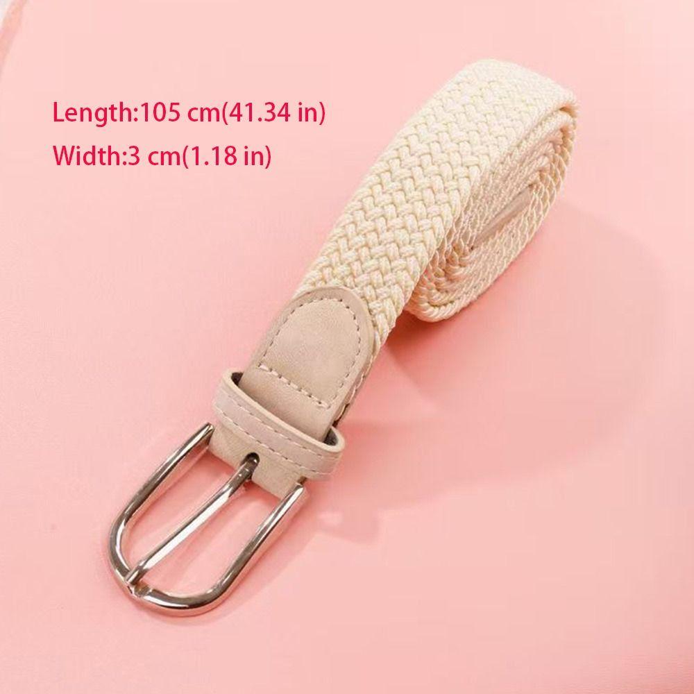 Simple Waistband Belts PU Leather Elastic Belts Fashion Stretch Leather Belts  Jeans