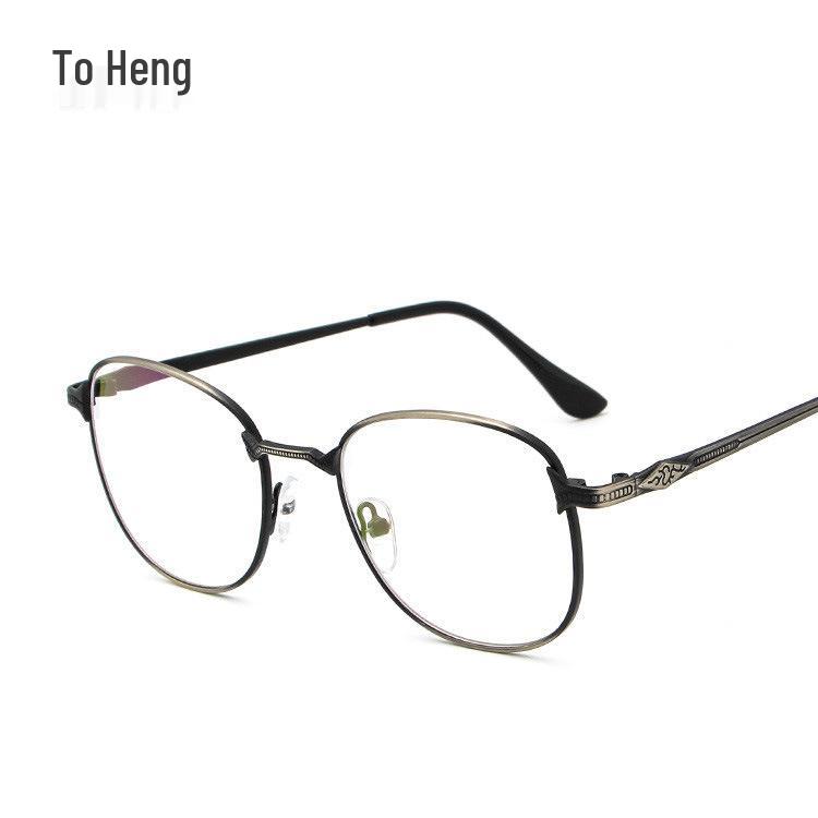 New Korean Style Metal Eyeglass Frame - Model 2986 Non-Prescription Student Glasses серебряный