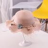 Summer Children'S Sun Hat Straw Hat Girls Large Brim Sun Hat Parent-Child Beach Hat Female Hat