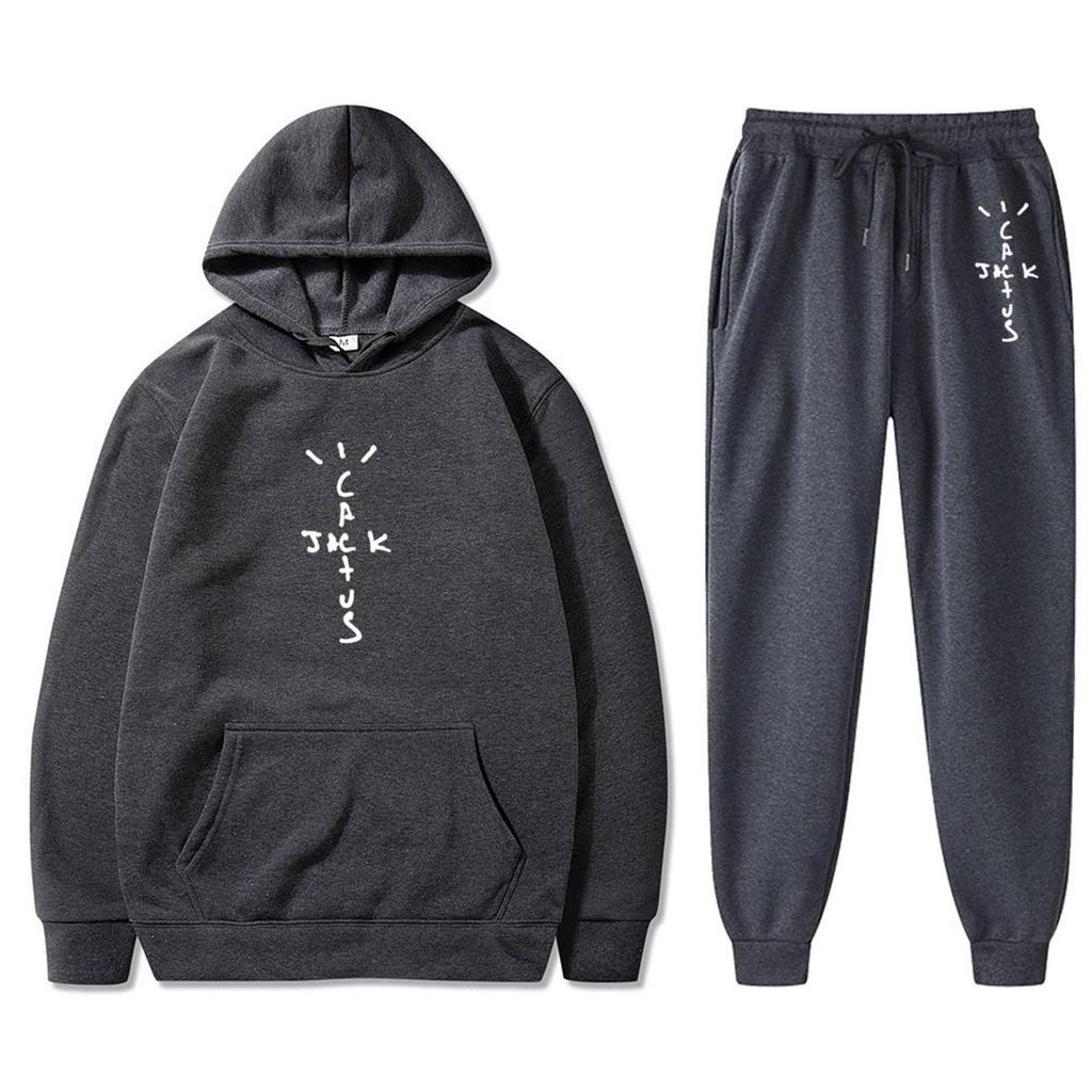 Hot-selling European and American Singer Travis Scott Casual Hooded Sweater Couple Suit