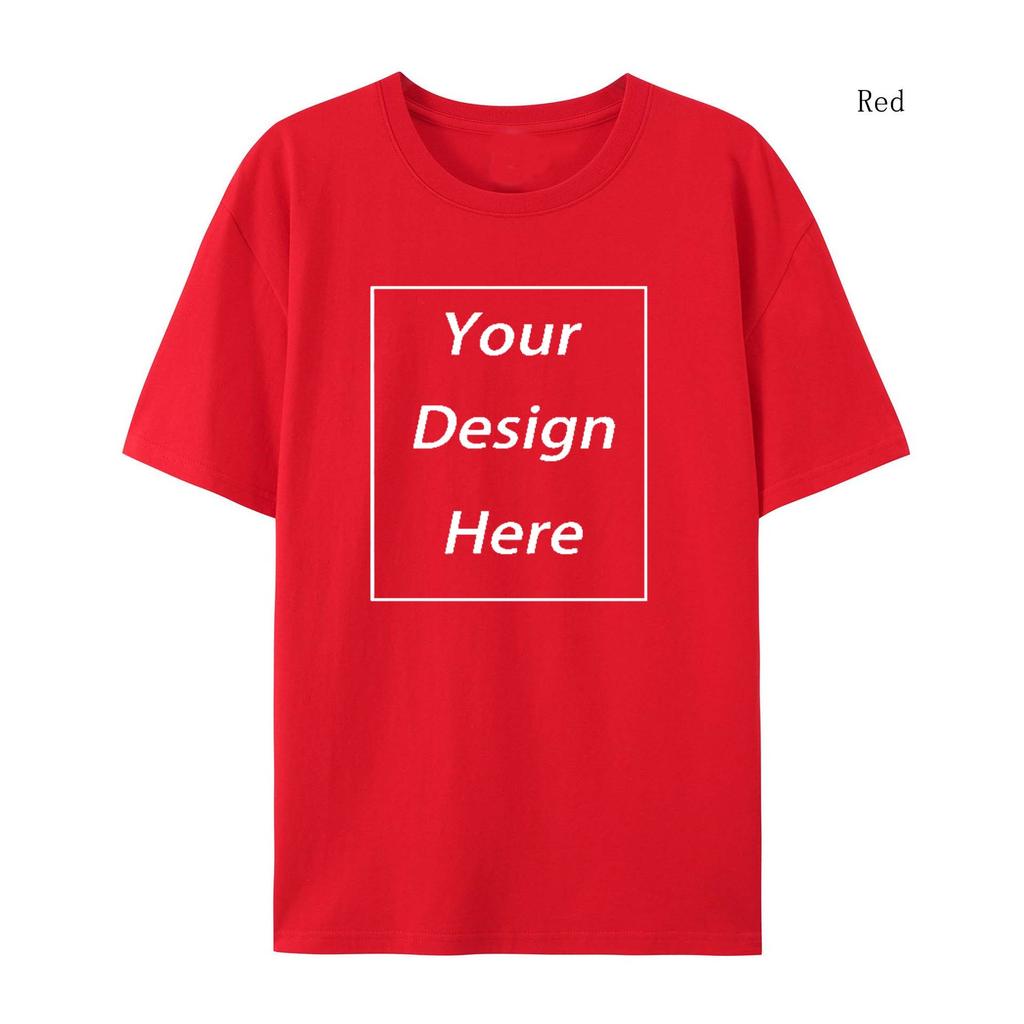 Design Your Logo T- shirt DIY021 Vintage Couple T-Shirts Street Retro Punk T Shirt Women Customize Pattern Cotton Short Sleeve