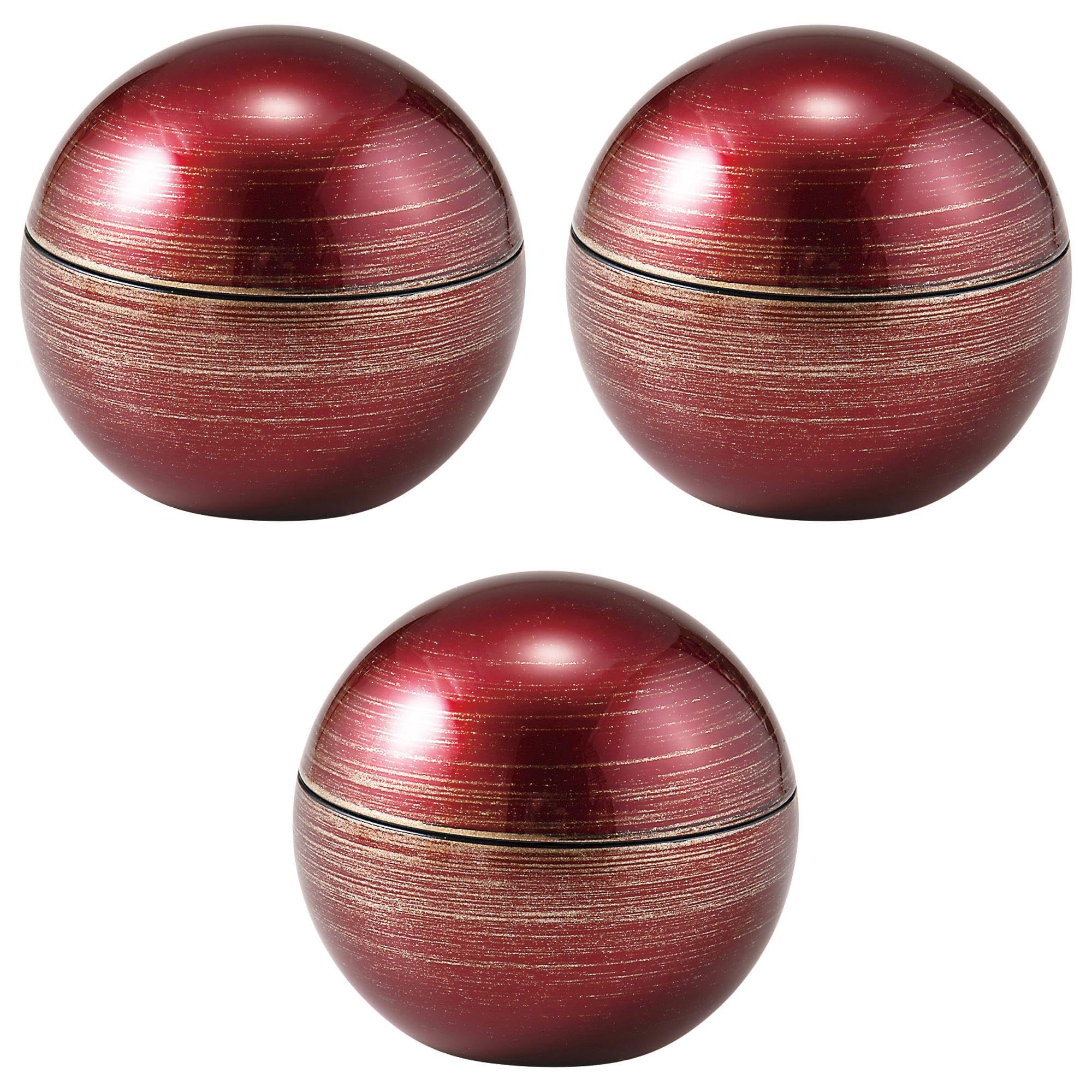 

Set of 3 Round Wine Silver Kasuri with Black Interior x Soup ABS Setomonohonpo [TA] Bowls, [9 8.2cm (170cc)] Bowls, Heat-Resistant Resin, винный