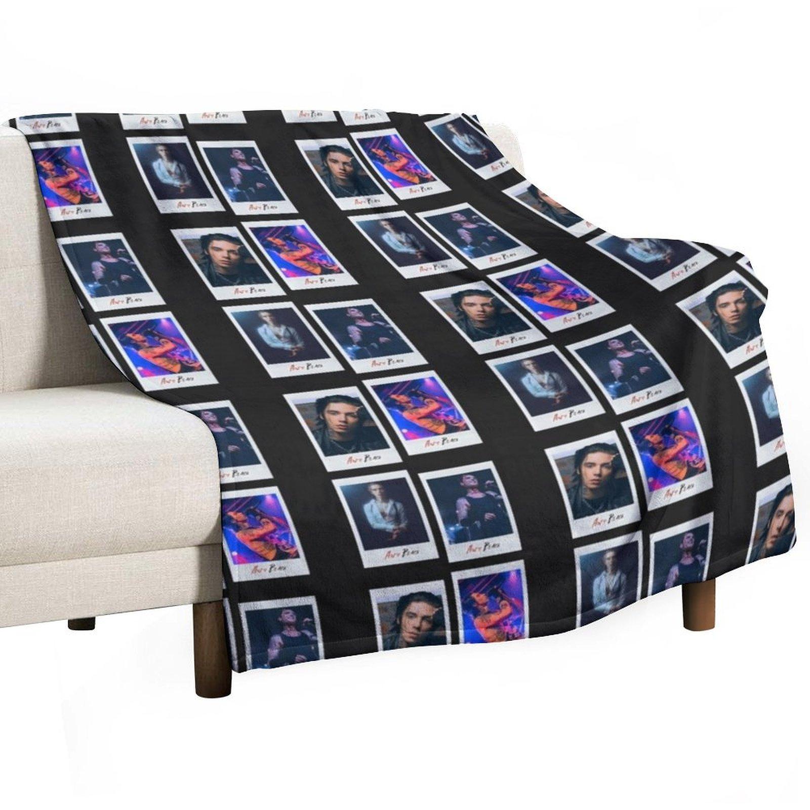 Andy Biersack Sticker Set / T Shirt Throw Blanket for babies cosplay anime Retros Polar Blankets 30x40in