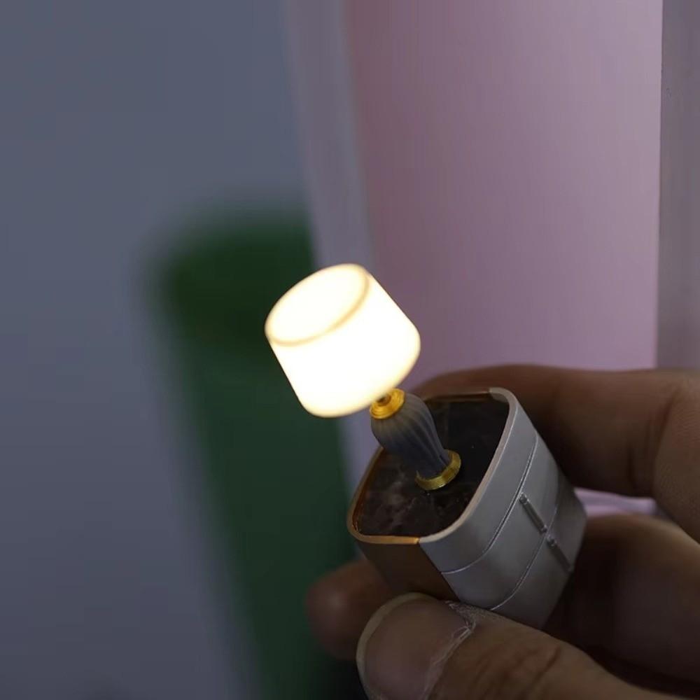 1PCS DIY Miniature Dollhouse Furniture 1:20 Mini Furniture Toy Lamp Desk Table Lamp  Baby Gift