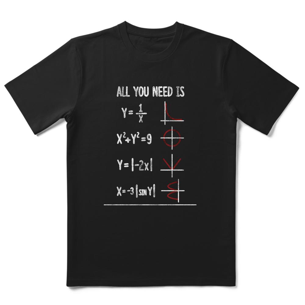 THE COOLMIND 100% Cotton Funny Math Print Men T Shirt O-neck Short Sleeve Funny Men Tshirt Big Size T-shirt Men Tee Shirts Tops