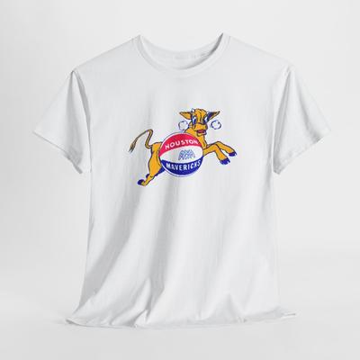 Houston Mavericks Vintage Basketball T-Shirt Tee, ABA Team Geschichte Shirt, Sportfan
