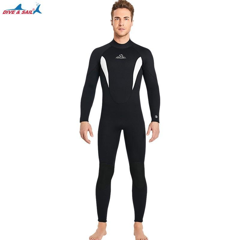 3MM Warm Diving Suit Men s Neoprene Cold-proof Wet Women s Snorkeling Surfing Swimsuit S