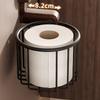 Retro Suction Cup Walnut Toilet And Bathroom Storage Rack No Punching Toilet Tissue Basket Bathroom Waterproof Storage Rack