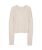 HIGH SCHOOL DISCO Shirred Raglan Long Sleeve Tee_Cream
